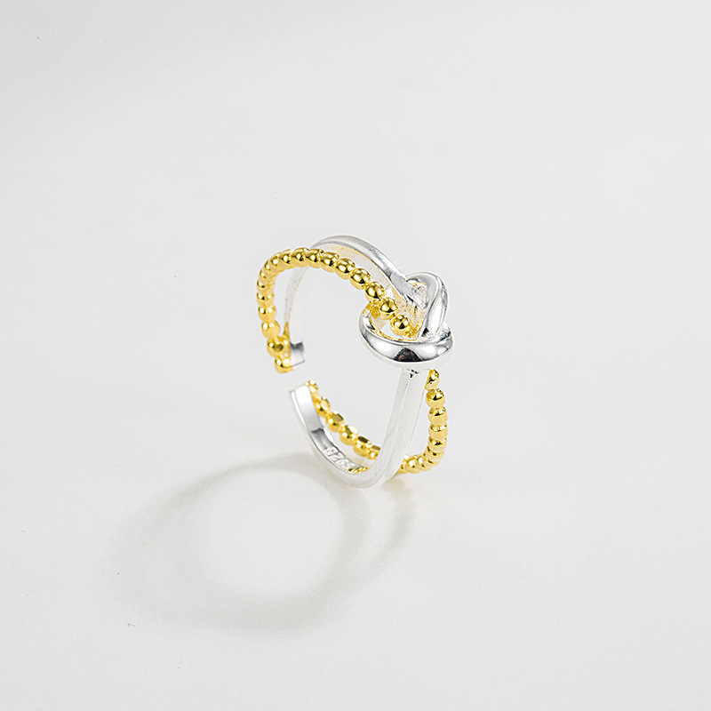 Fashion Geometric Sterling Silver Plating Open Ring 1 Piece