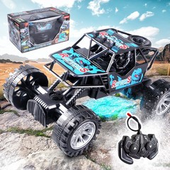 New Product Remote Control Off-Road Climbing Dinosaur High-Speed Racing Tractor Truck Charging Light Dynamic Children's Toy Model Car