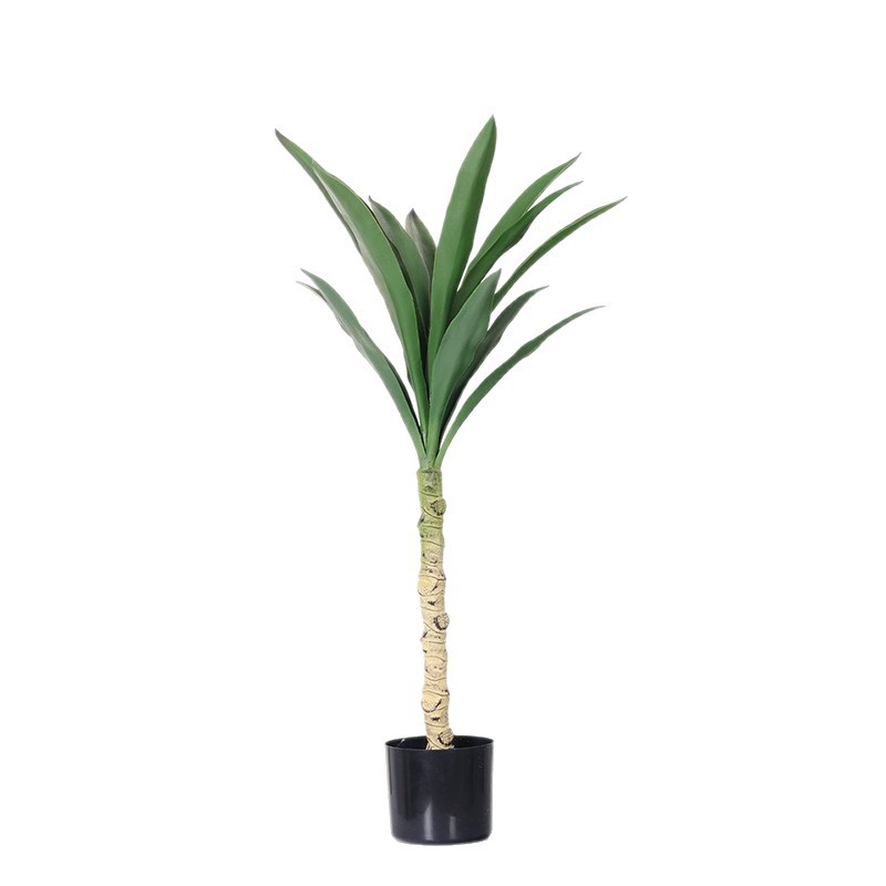 Simulación de plantas verdes, plantas en macetas, sisal, árboles falsos, plantas tropicales, ventanas, grandes interiores, salas de estar, decoraciones de piso a techo