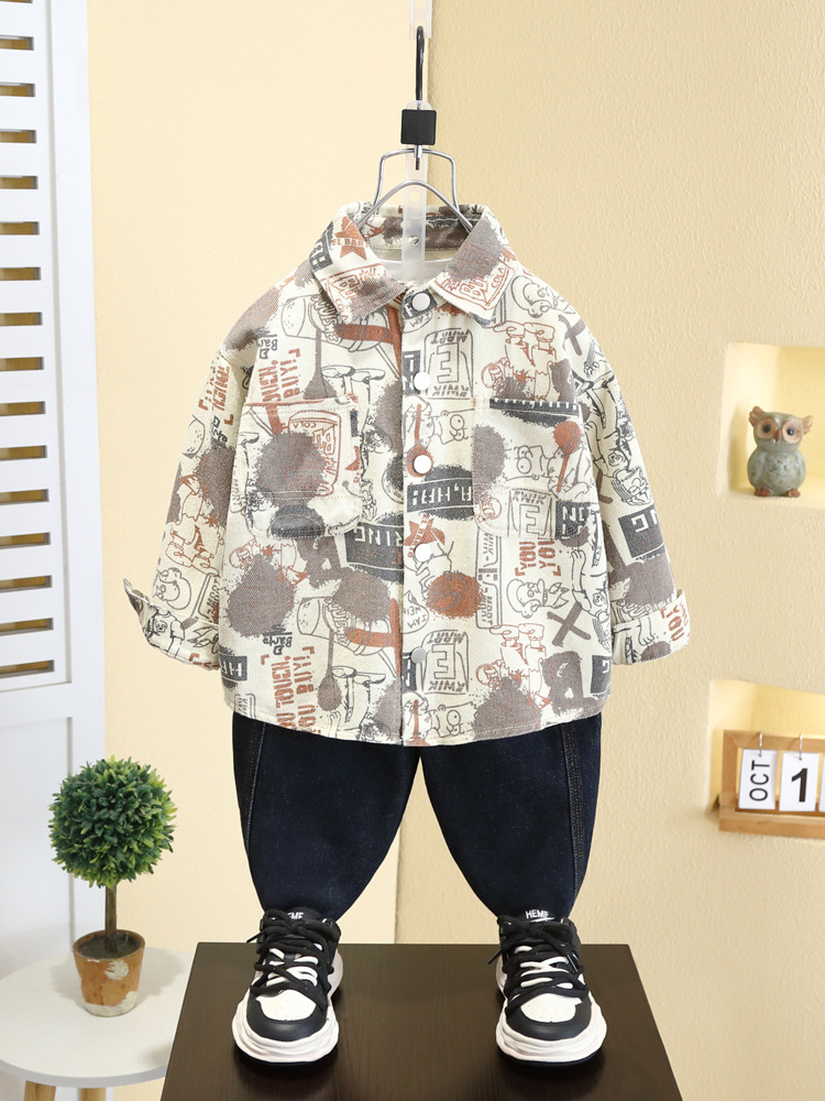 Camisa para Niños 7567, Estilo Primavera-Otoño 2026, Chaqueta Ligera y Elegante para Niños