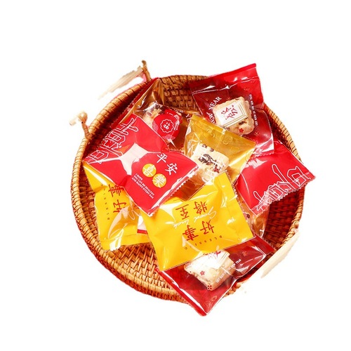 New Year Snowflake Pastry Machine Sealing Bag Cookie Cookie Soufflé Bag Casual Festive Red Food Baking Packaging Bag