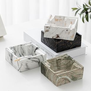 New Ashtray Ins High-Value Square Creative Personality Living Room Home Trendy Large Cigar Ashtray