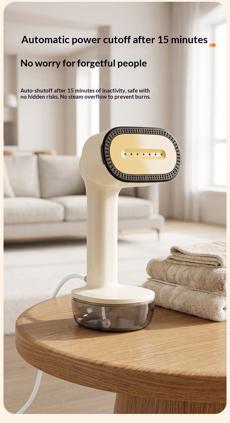 Adhesive Hanging Garment Steamer, Two-Level Suction, Dry and Wet