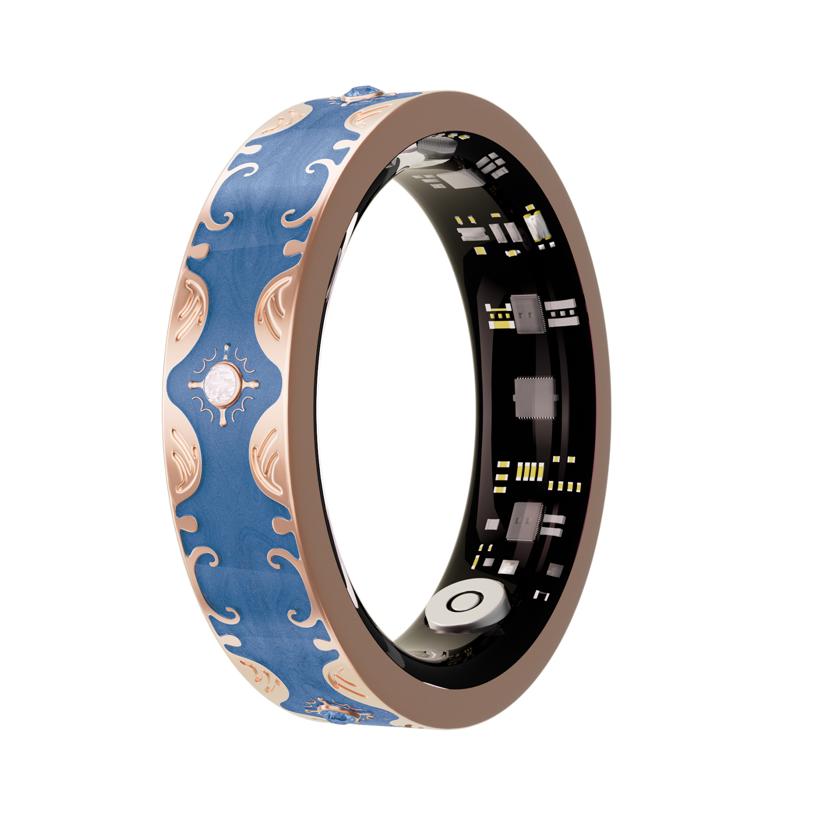Enamel Craftsmanship V10 Smart Ring Heart Rate Blood Oxygen Sports Sleep Monitoring IP68 Waterproof_voghion.com