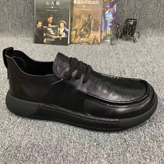 Doug Shoes Men's New Soft Sole Lightweight Men's Shoes Korean Style Slip-on Men's Business Men's Casual Shoes Leather Shoes Wholesale