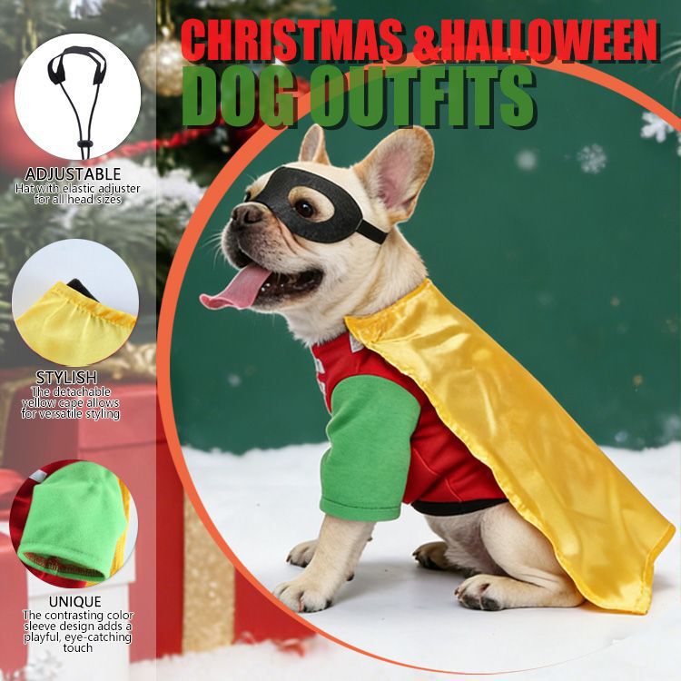 Cross-Border Pet Funny Clothes Clown Wizard Transformation Costume Dog Clothes Halloween Christmas Pet Clothes