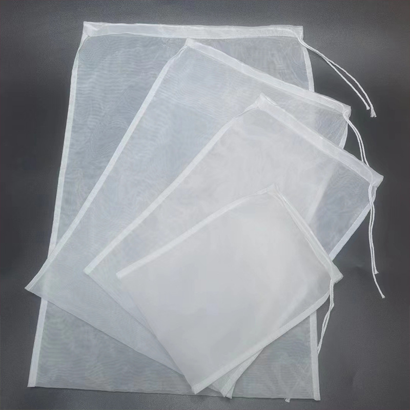 尼龙抽绳豆浆过滤袋中草药过滤网精油萃取袋蔬菜挤水袋水槽|undefined