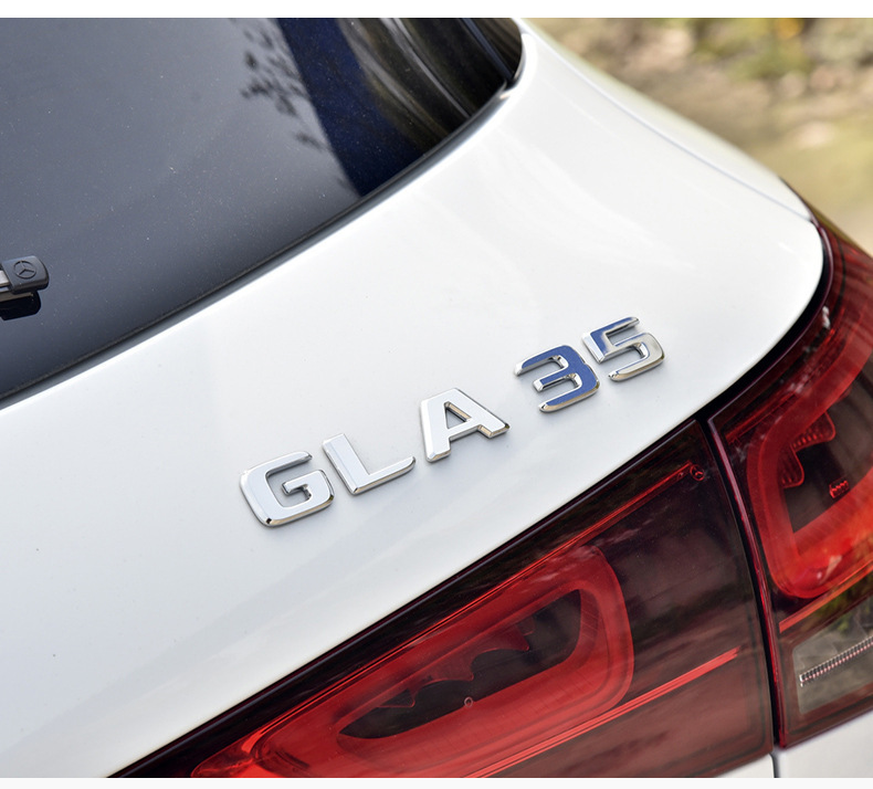 Applicable to Mercedes-Benz GLA200GLA220d car mantissa letter labeling GLA260L four-wheel drive AMG fender side logo