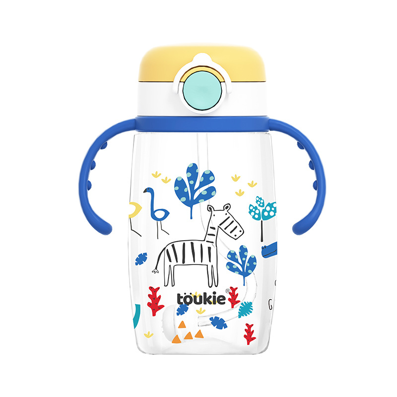 Copa regordete taza portátil bebé especial taza de paja taza de agua resistente a la caída de alto aspecto taza de dibujos animados