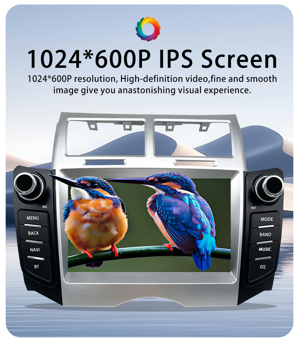 Suitable for Toyota Yaris Xp90Vitz Car Central Control Screen Bluetooth Navigation Reversing Image Radio