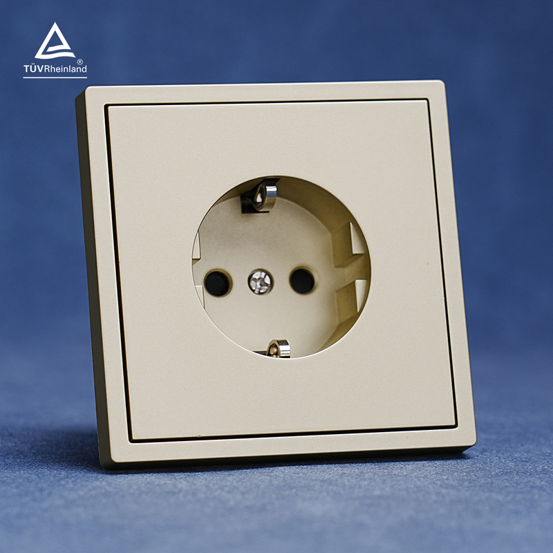 European Switch Schuko Socket Gold Switch European Standard USB Socket 16A 250V Wall Socket Ce European Switch Schuko Socket Gold Switch European Standard USB Socket 16A 250V Wall Socket Ce