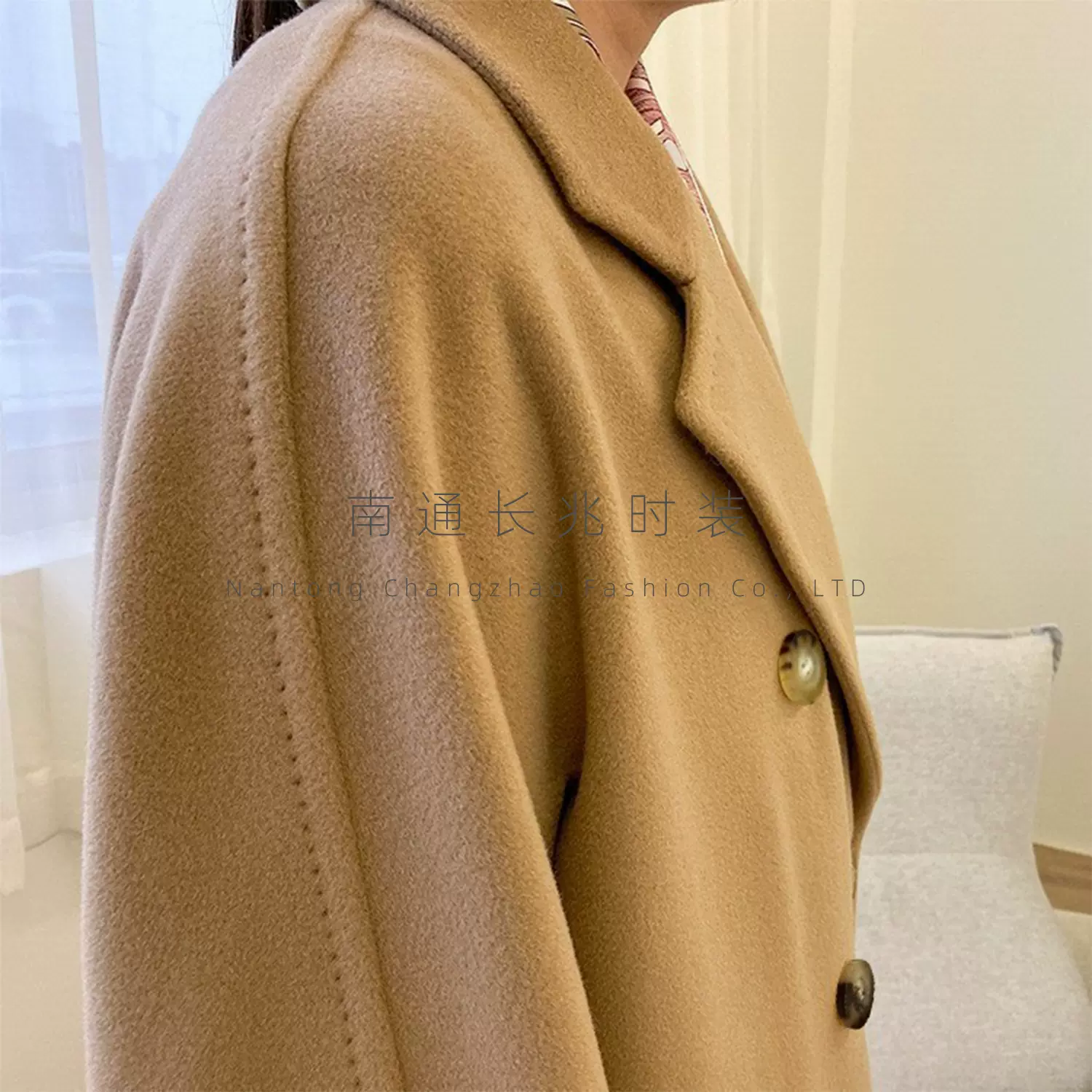 M家经碘版10山羊绒加长款气质高JI25秋冬101801羊毛呢大衣外套女