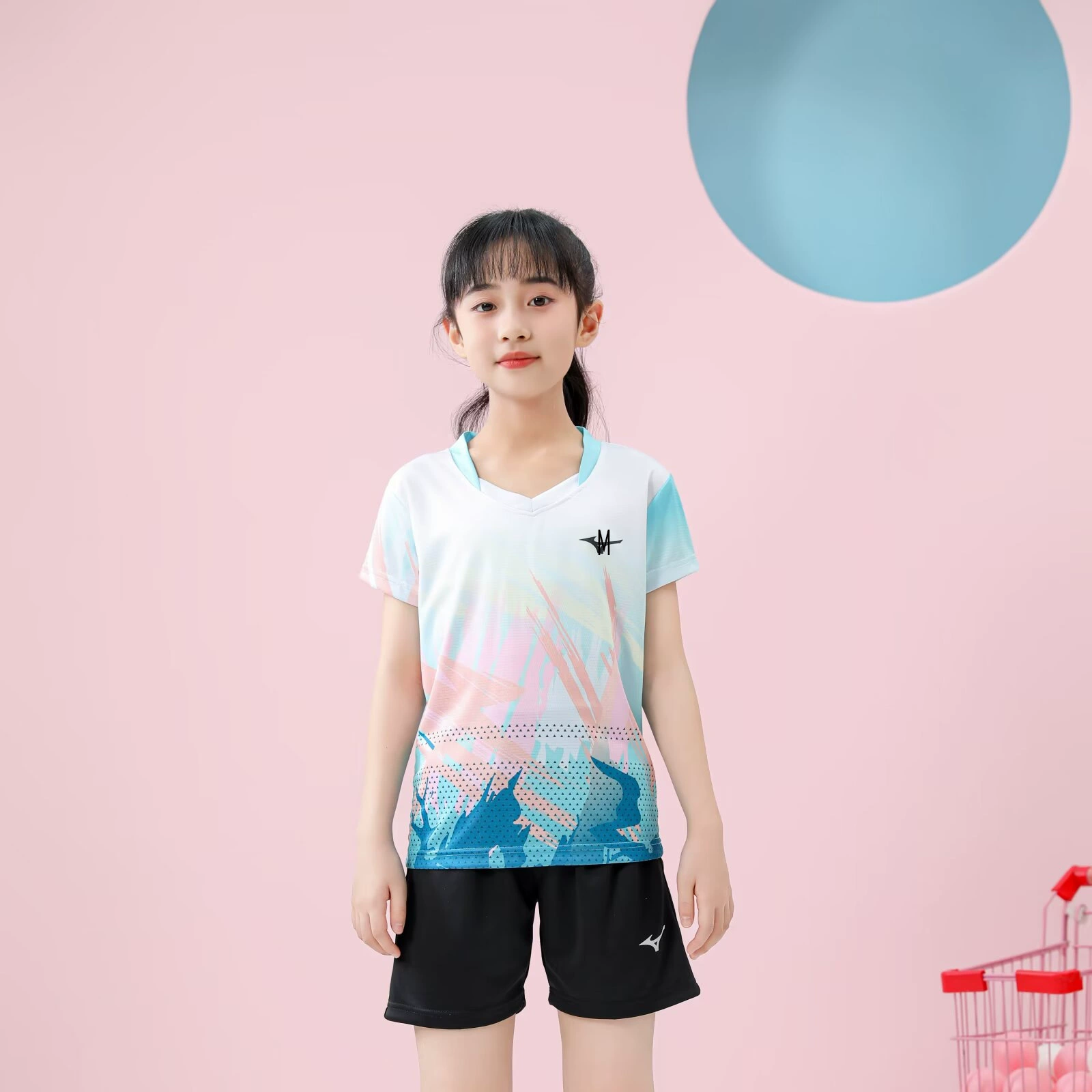 Volleyball uniform for table tennis, children's sports suit for elementary school students for training