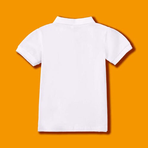 Children's polo shirt 31888 school uniform standard boys and girls, middle and old children, short-sleeved T-shirt, pure cotton white collared top