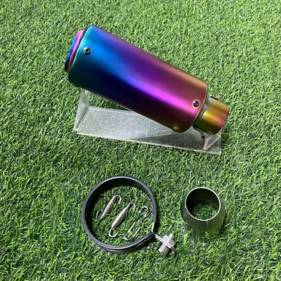 Motorcycle exhaust pipe – NINJA400 universal - 89-round-mouth-full-color-51mm
