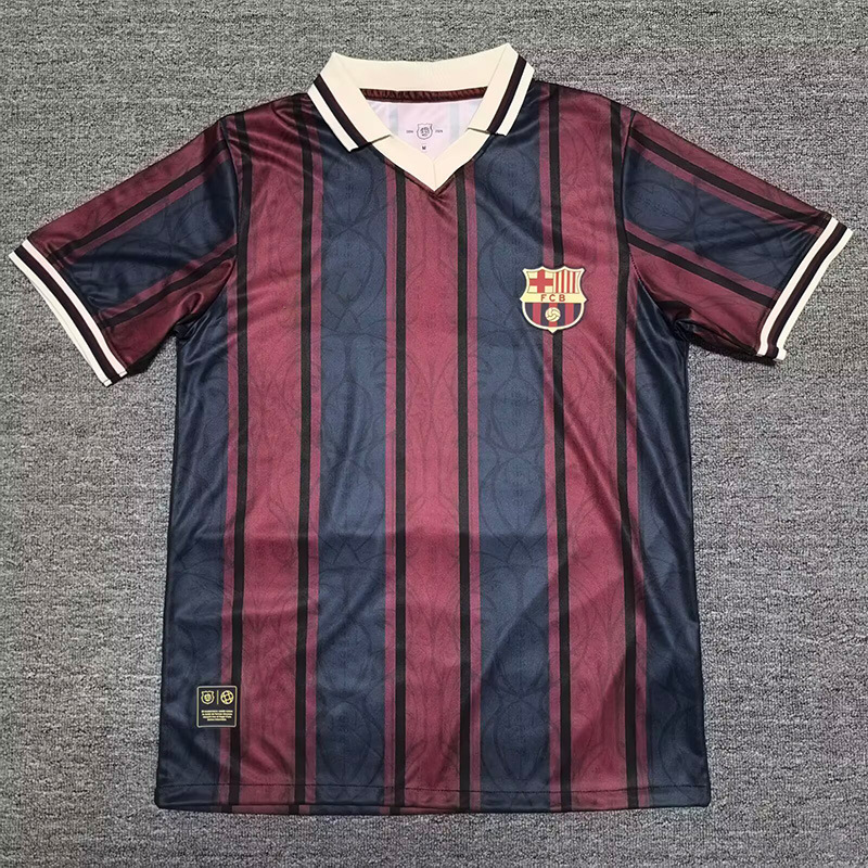 25-26俱乐部足球服巴萨球衣跨境运动t恤2425赛季球迷版巴塞罗那|undefined