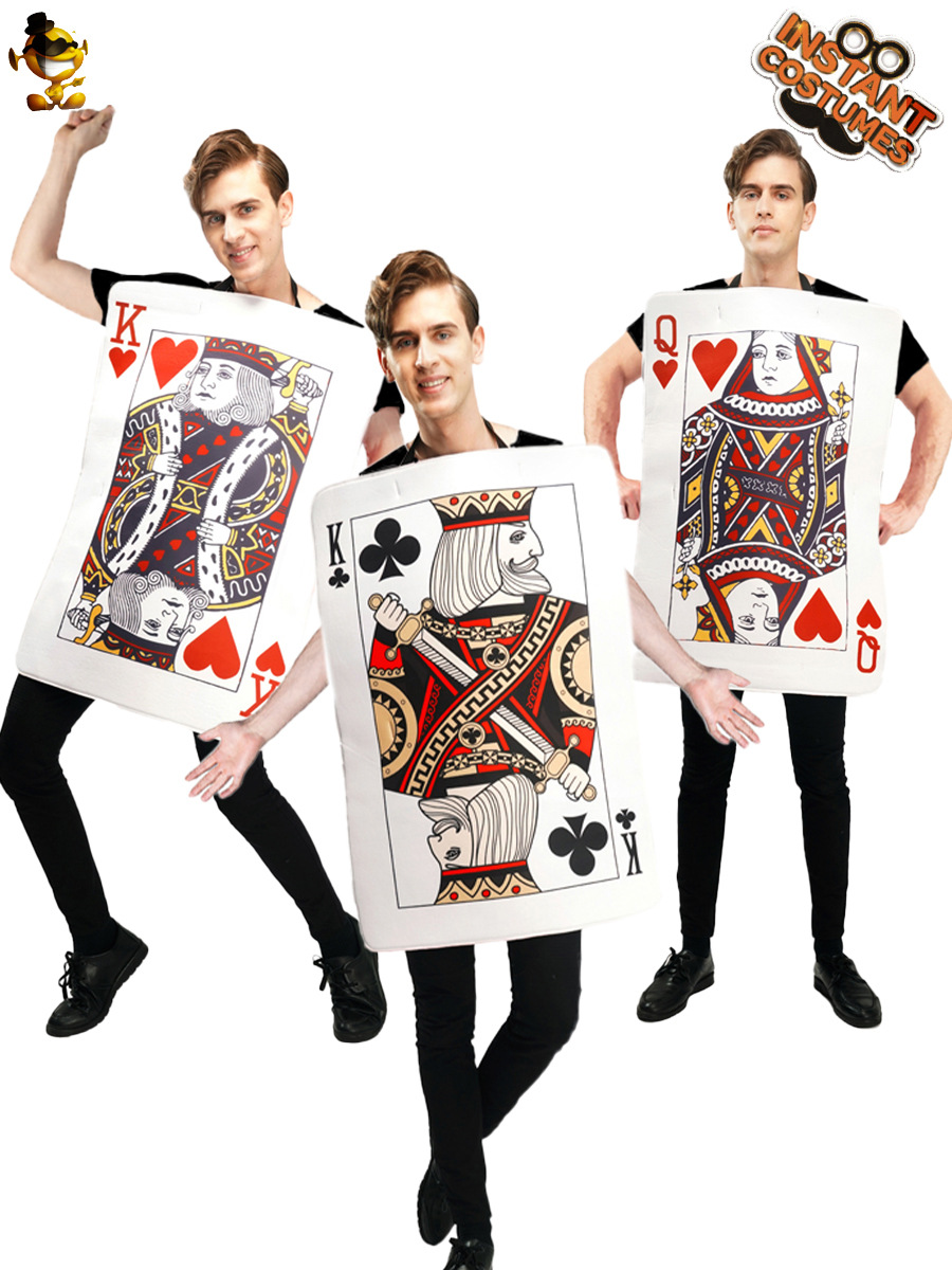 Poker pareja ropa melocotón corazón reina flor de ciruelo rey melocotón corazón rey carnaval divertido ropa de fiesta hombres y mujeres mismo estilo lote