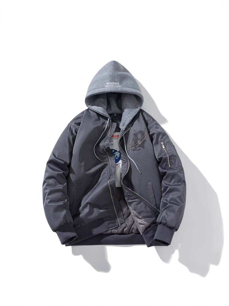 Baseball demi-season uniform, down jacket, oversize, for beloved