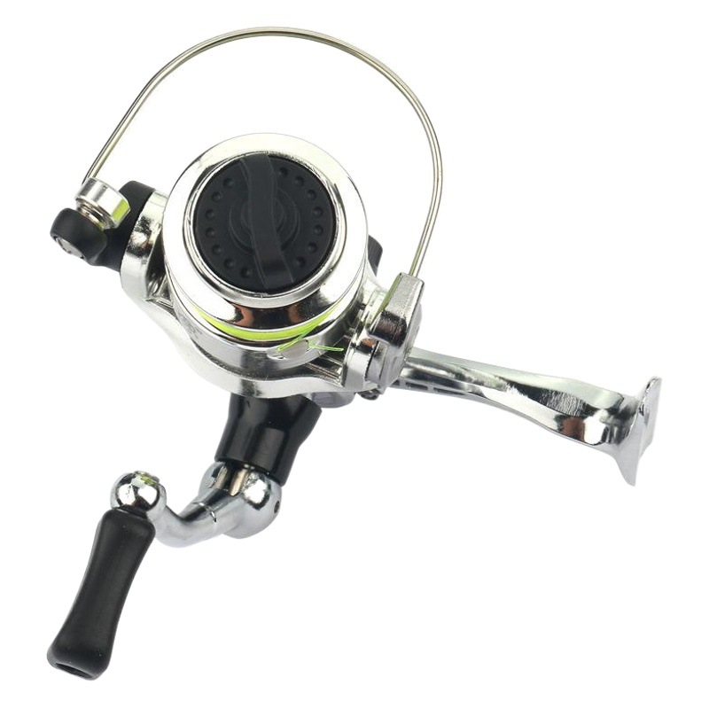 Transfronterizo de pesca americana mini portátil XM100 rueda de giro de metal pequeño carrete de lanzamiento pequeño carrete de pesca