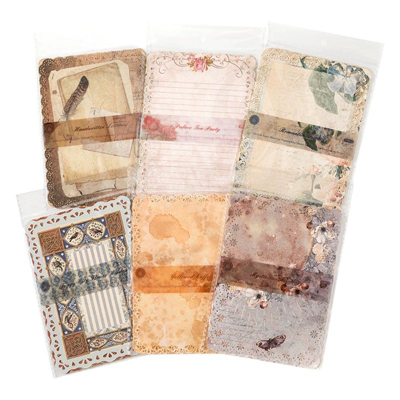 Мо чернила полый кружевной материал бумага все вещи секретный язык серии ручной счет DIY украшения коллаж базовый материал 6