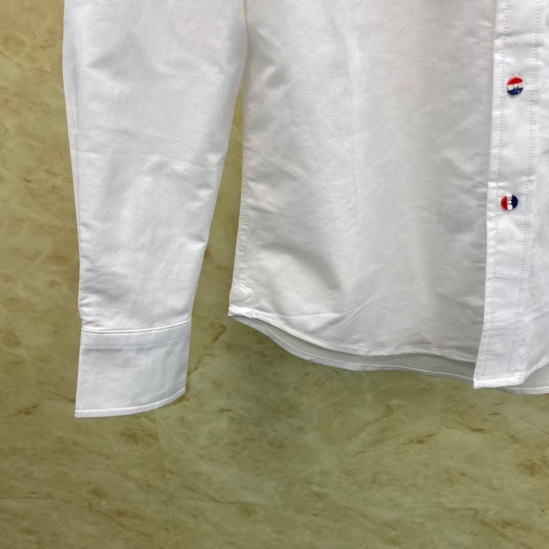 TB工場直営高品質新型黒四バーストライプ胸前リボン刺繍子犬長袖先襟シャツ|undefined
