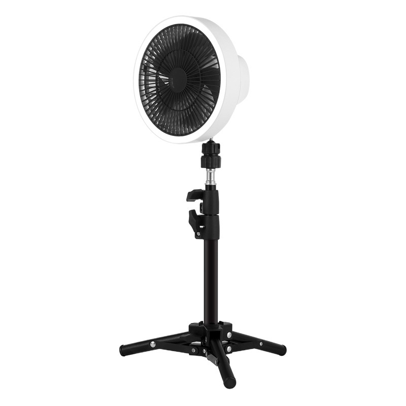 Cross-Border Portable Camping Fan, Ultra-Long Battery Life, Large Capacity, Rechargeable Tent Fan, Multifunctional Outdoor Fan