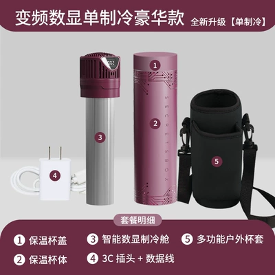medicine car mini refrigerator can Soyuducular - box4-side-screen-single-cooling-luxury-version-red