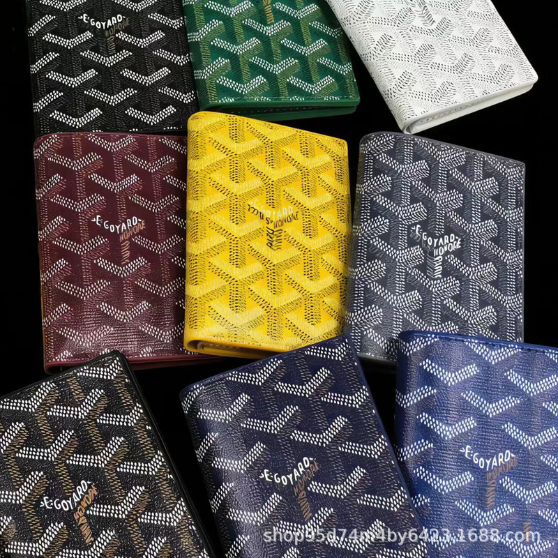In-Stock Wallet New Fashion Short Style Pu Leather Printed Universal Unisex Card Holder Large Capacity Wallet 80% off