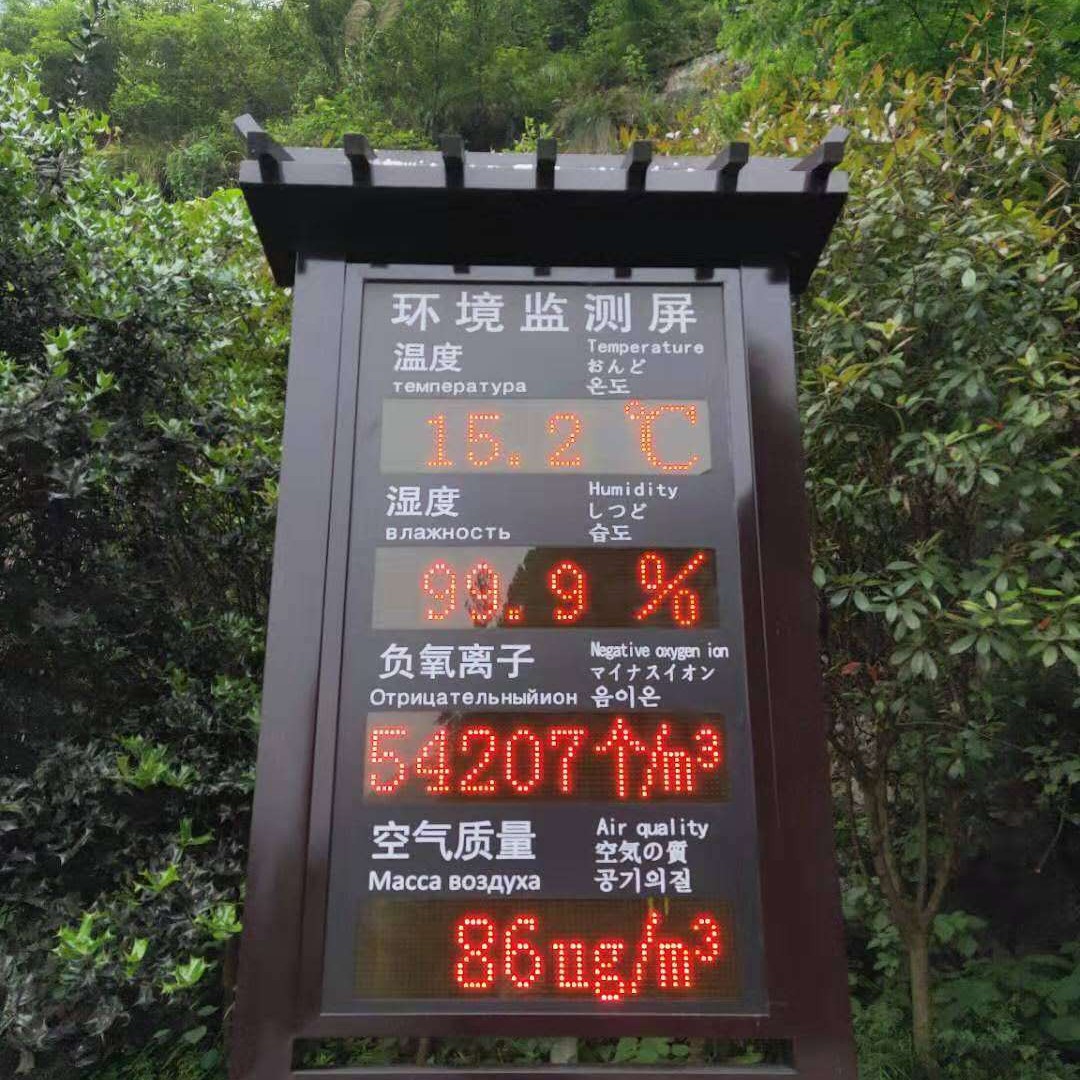 负氧离子在线监测负离子大气质量检测负氧离子测试系统