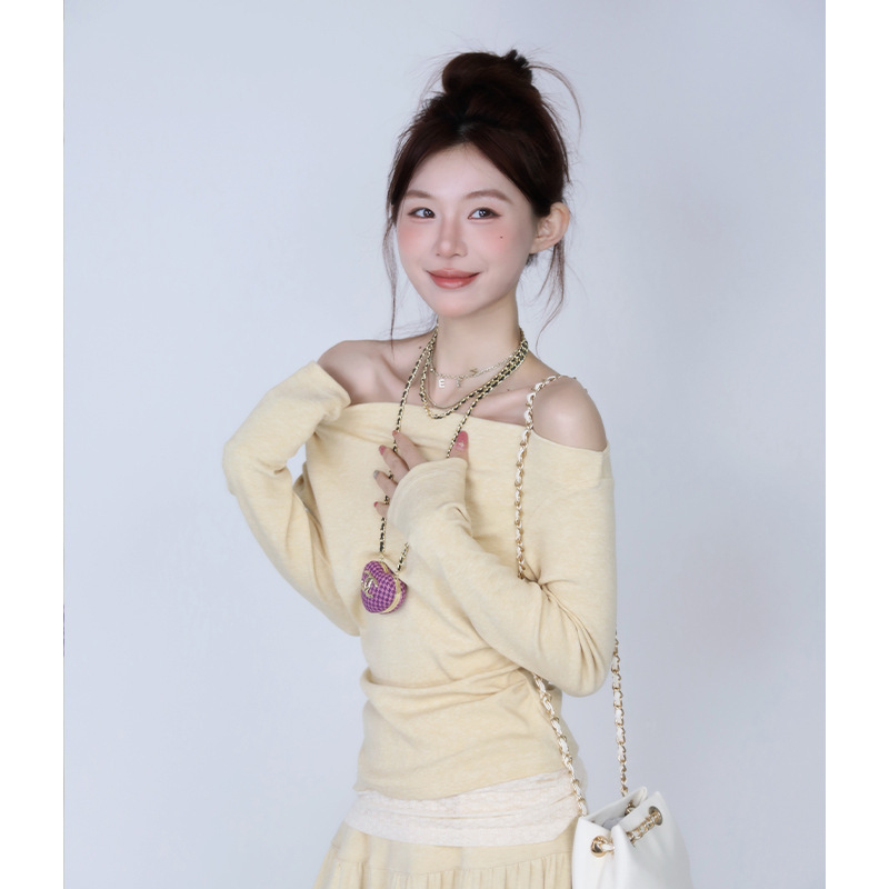 Lace woolen T-shirt