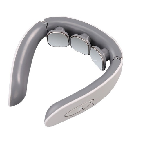 Portable Cervical Massager Neck Support Therapy Device Three-Headed Heating Neck Shoulder Cervical Pulse Charging Massager