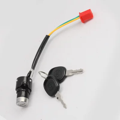 Helmet lock Switch, Universal for Three-Wheel Vehicles, Three-Wire - 10-high-quality-second-line-small-heads