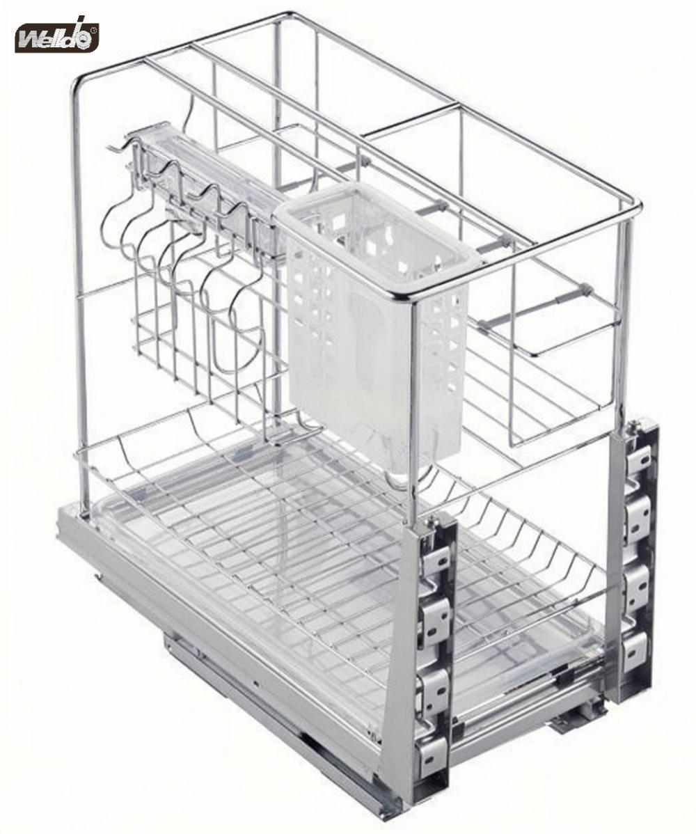 Welldo纬东 厨房地柜抽屉式功能拉篮橱柜抽屉式功能调味拉篮