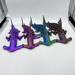3D プリントおもちゃハンマーヘッドサメスケルトン全身関節可動自由に揺れる形状クリエイティブおもちゃギフト