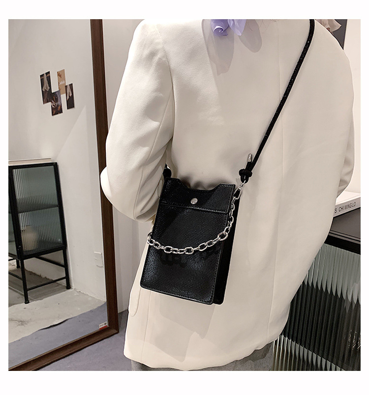 Fashion Chain Shiny Shoulder Messenger Portable Small Square Bag Wholesale display picture 16
