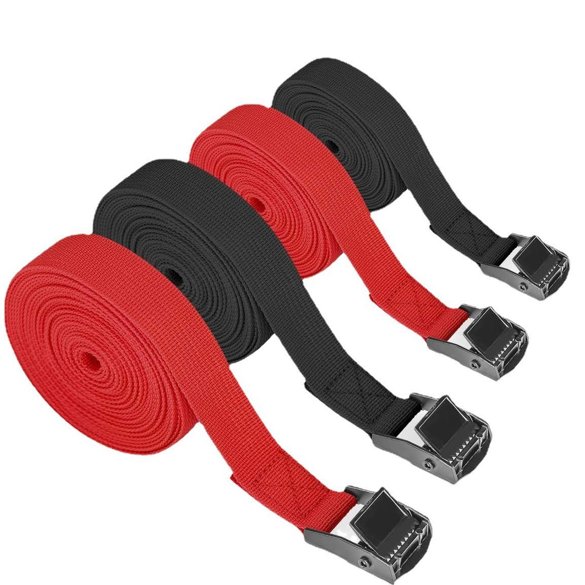 En stock aleación de zinc hebilla de equipaje estante vinculante cinturón camión motocicleta al aire libre ajustable tensor vinculante cinturón