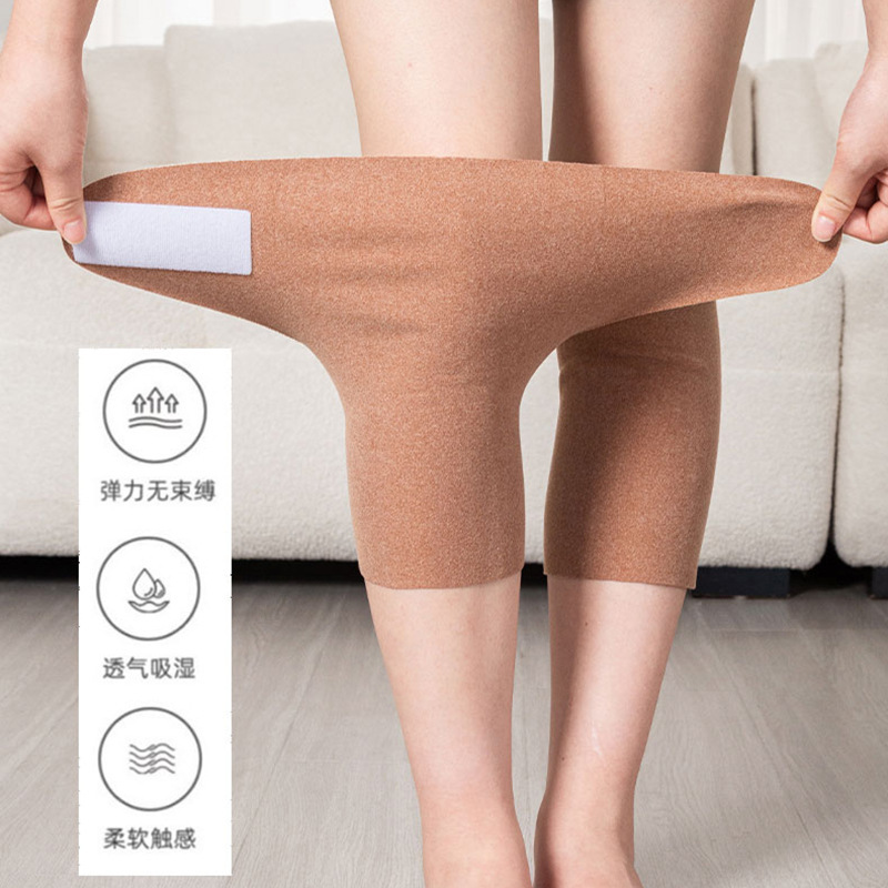 秋冬用の男性と女性の膝関節と脚の冷えを防ぎ、夏のエアコンの効いた部屋で暖かく保つための粘着式膝パッド、高齢者や冷え性の足に特化|undefined