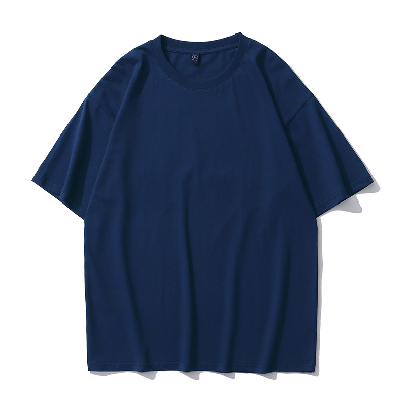 Men's fashion brand short sleeved T-shirt basic solid color_voghion.com