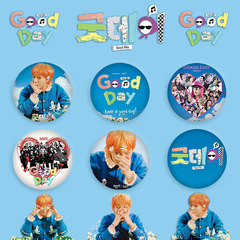 GD権志龍「GOOD DAY」バラエティバッジ鏡キーホルダー