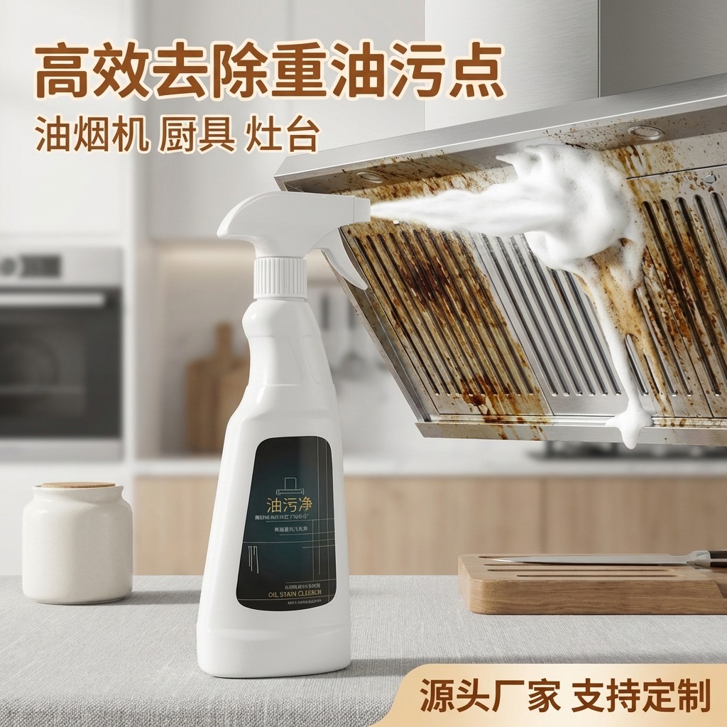 Household Decontamination Cleaner Kitchen Heavy Oil Hood Cleaning Agent Decontamination Agent Oil Fume Cleaner Brightening Oil Stain Cleaner
