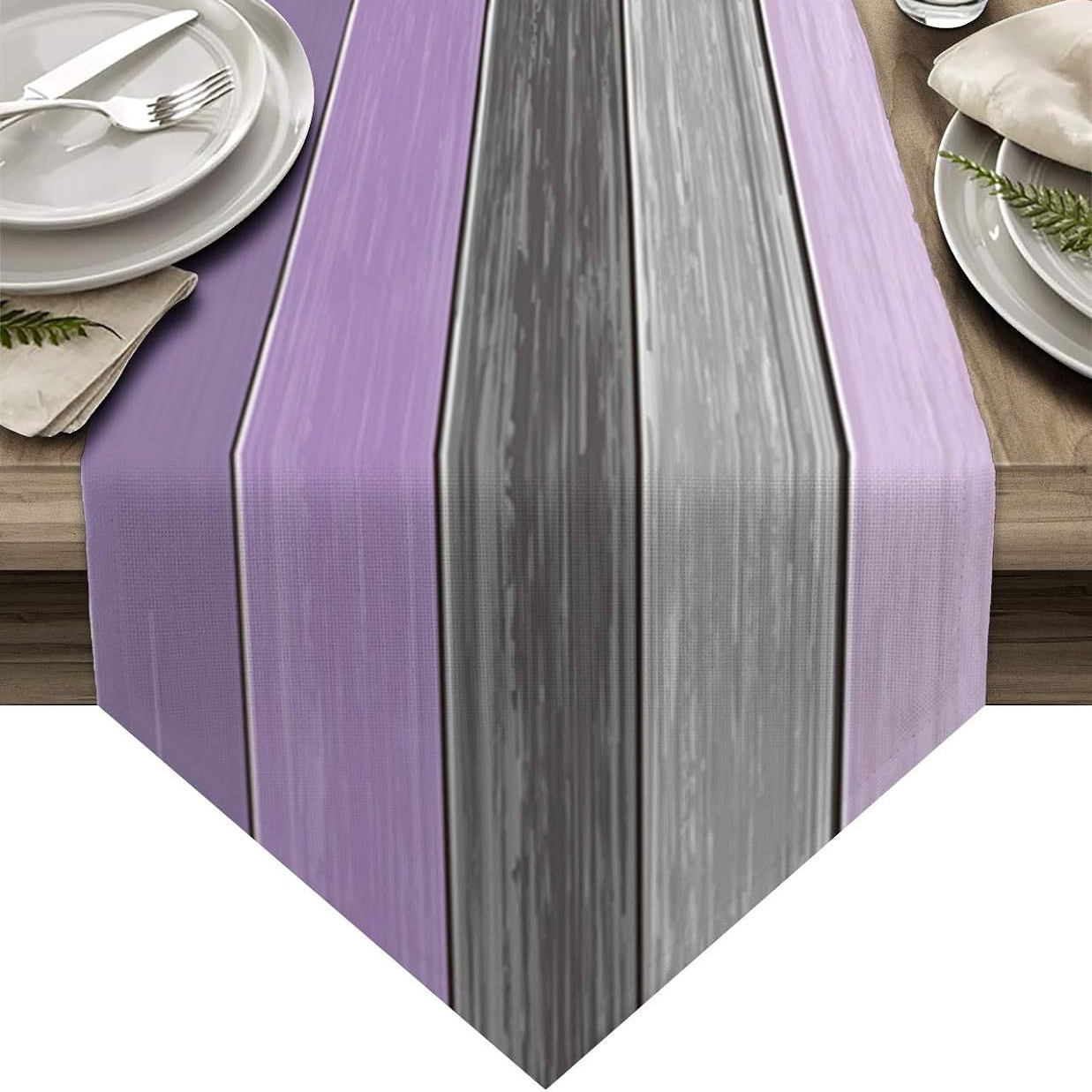 Transfronterizo 2024 Amazon nuevo estilo retrógrado triángulo lino tabla bandeja de mesa mesa comedor bandeja de té image 5