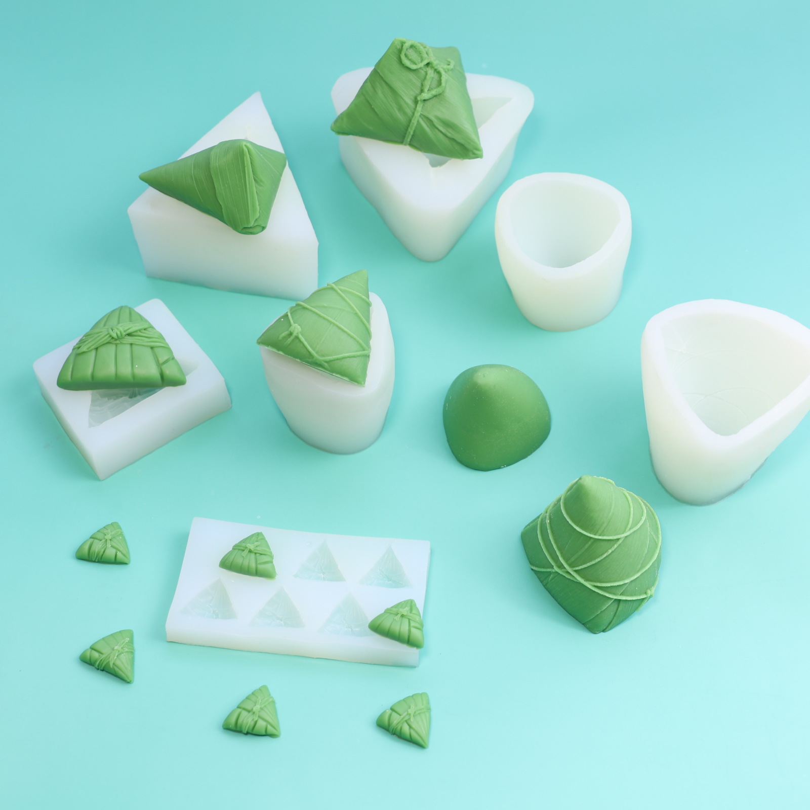 Праздник лодок-драконов Zongzi Ароматизированная свеча силиконовая форма DIY мусс торт декоративный ручной работы Мыло гипсовая форма