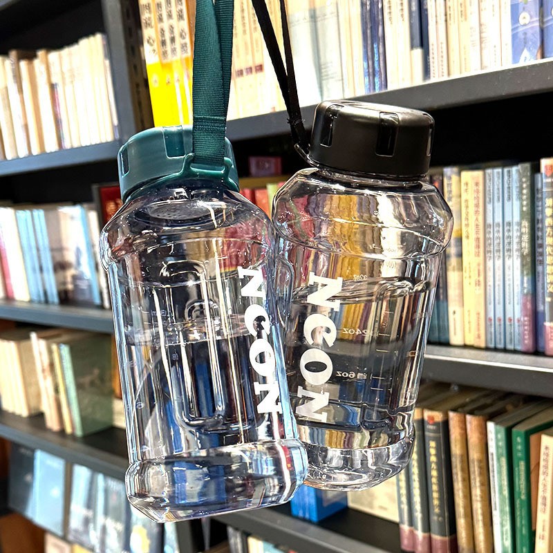 Einfache, temperaturbeständige, sturzsichere und optisch ansprechende Kunststoff-Sportwasserflasche mit großem Fassungsvermögen_voghion.com