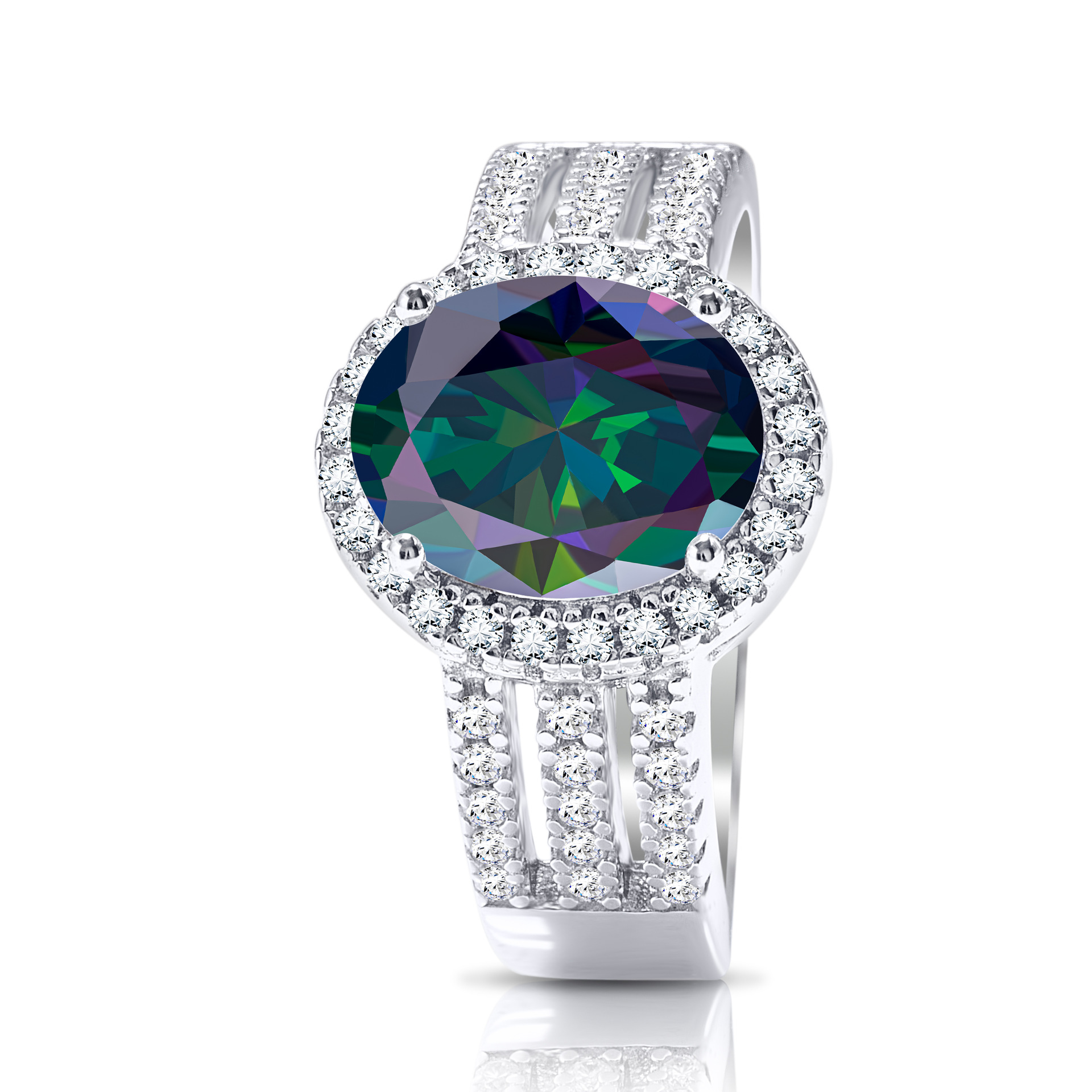 925 plata 3 quilates piedra de mosaico anillo de diamante de plata esterlina femenina exagerada personalidad simple diseño original anillo de anillo de fila