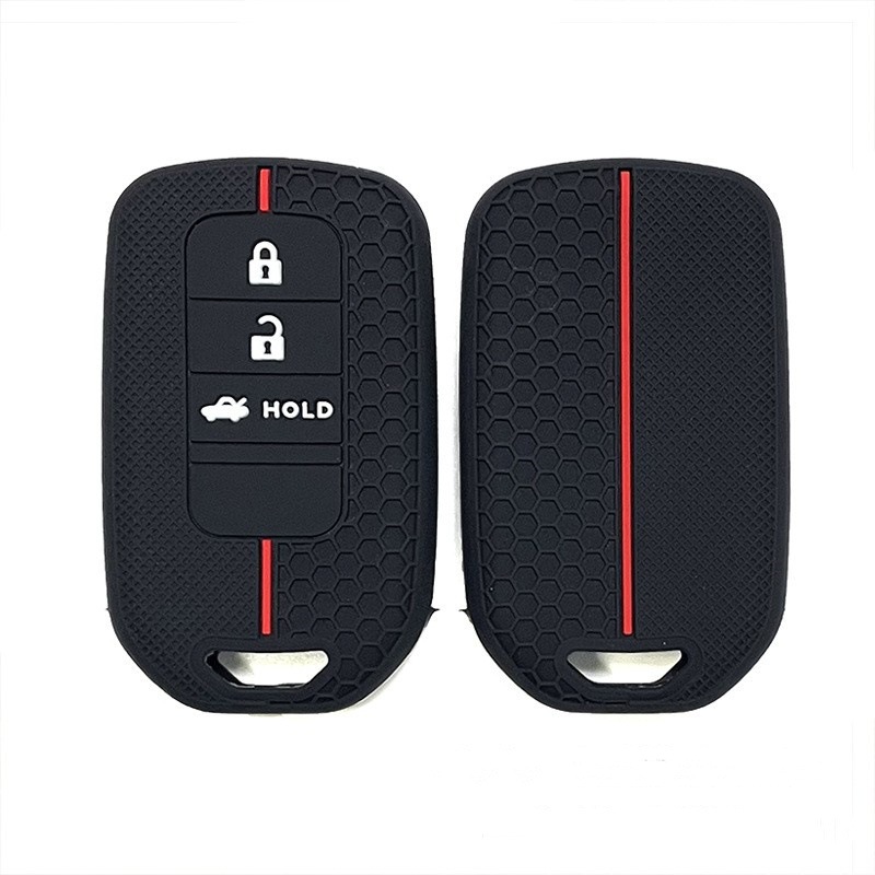 Suitable for Civic Silicone Key Cover, Old Model Accord, Inspire, Odyssey, Lingpai, Ailu, Crown, Honeycomb Pattern