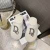 Demi-season keep warm slippers indoor platform for beloved, footwear, soft sole