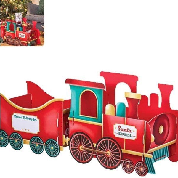 新款Christmas Presents Trains 圣诞礼物火车圣诞老人的礼物火车|undefined