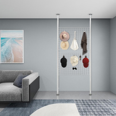 頂天立地置物架掛衣架室內隔斷ins風家居收納網格架DIY出租屋改造