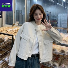 现货秋冬新款皮夹克外套短款女士皮衣宽松显瘦女外套洋气百搭休闲