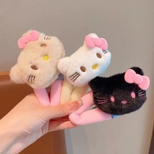 毛绒镶嵌bb夹大号女生洗脸刘海侧边夹可爱公主时尚氛围感装饰发卡